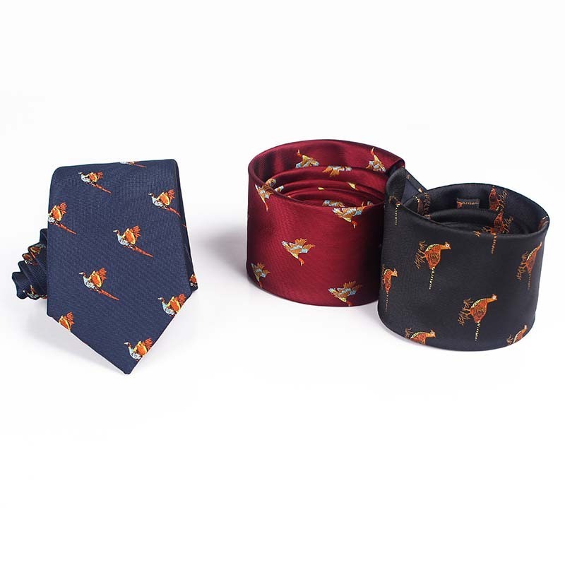 2024 new men ties microfiber neck tie men wholesale animal neckties for men