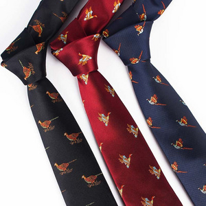 2024 new men ties microfiber neck tie men wholesale animal neckties for men