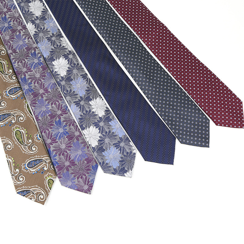 Necktie Handkerchief Pocket Square Set Microfiber Jacquard Woven Cravate Necktie Set