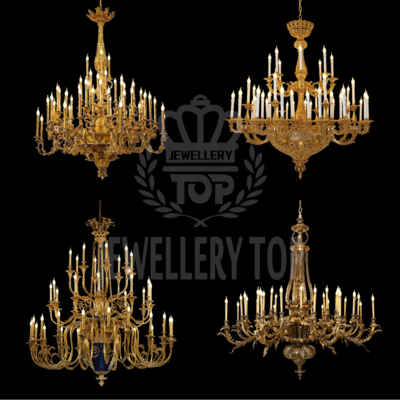 Jewellerytop french traditional lighting large antique bronze pendant lamp foyer luxury chandeliers victorian hanging lights