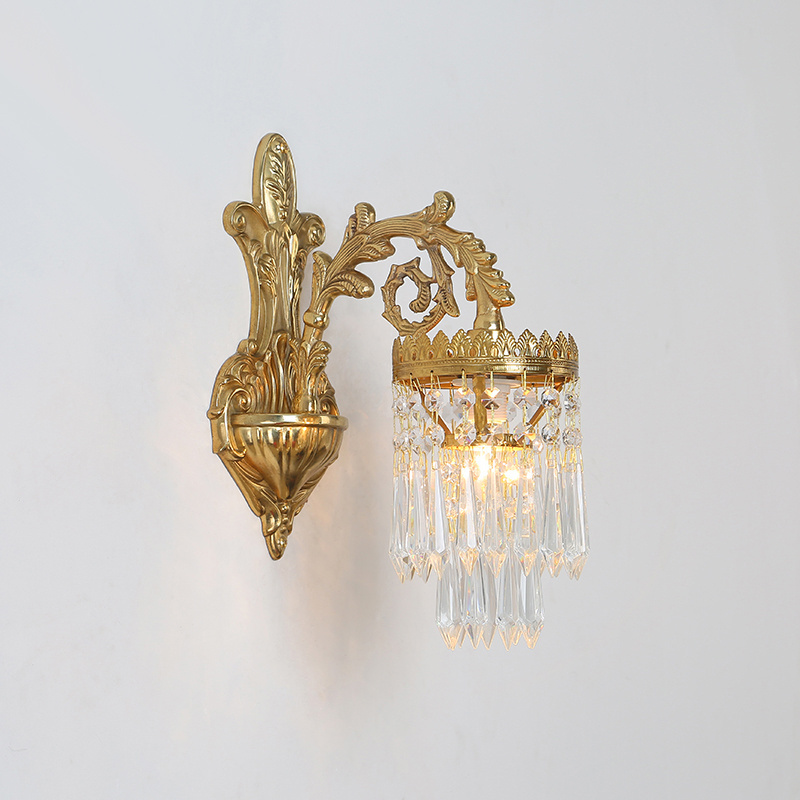 Jewellerytop baroque wall lamp double crown toilet wall light crystal lamps contemporary wall sconce for bathroom bedroom