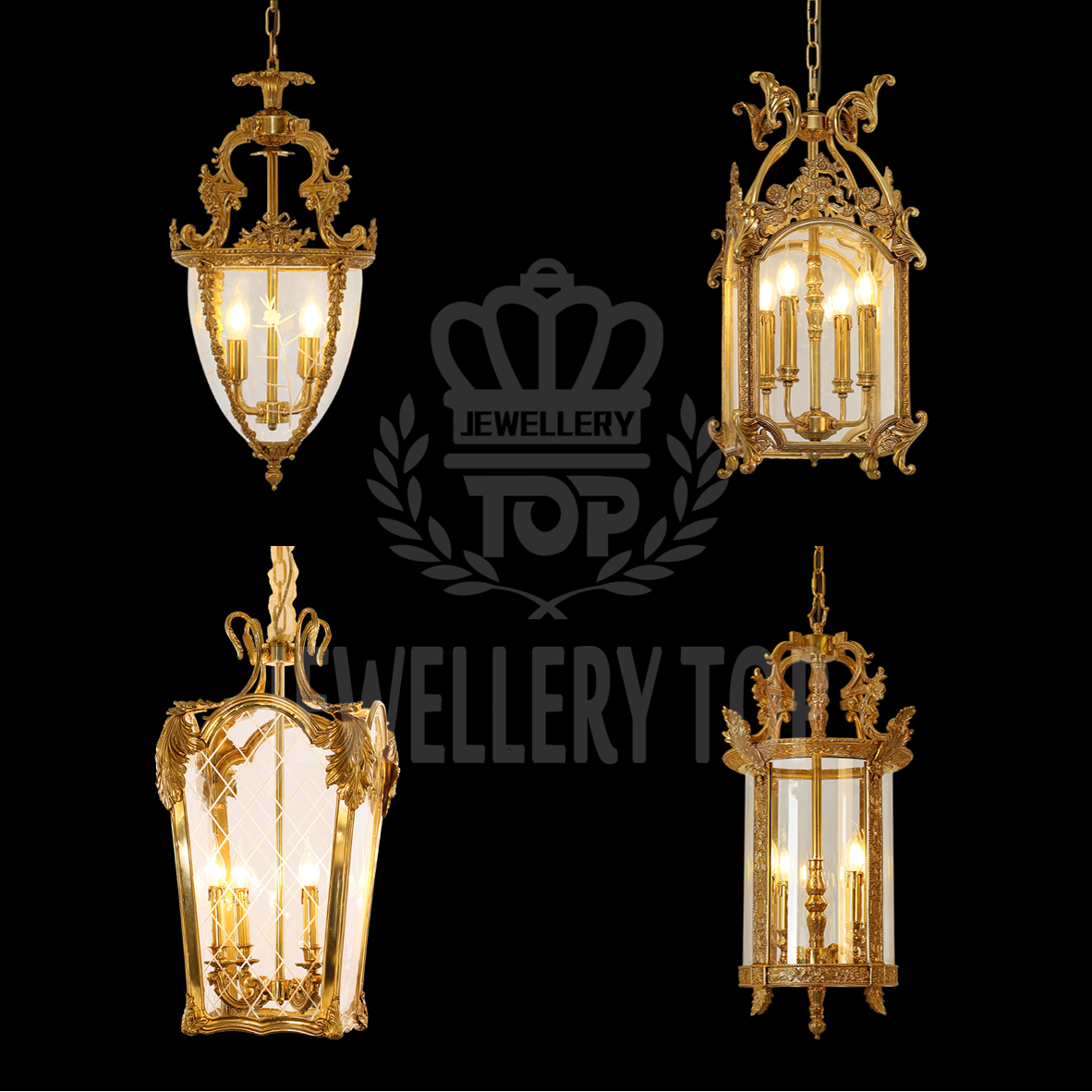 Jewellerytop european retro brass lighting ceiling pendant lanterns victorian luxury gold pendant lights antique bronze lamp