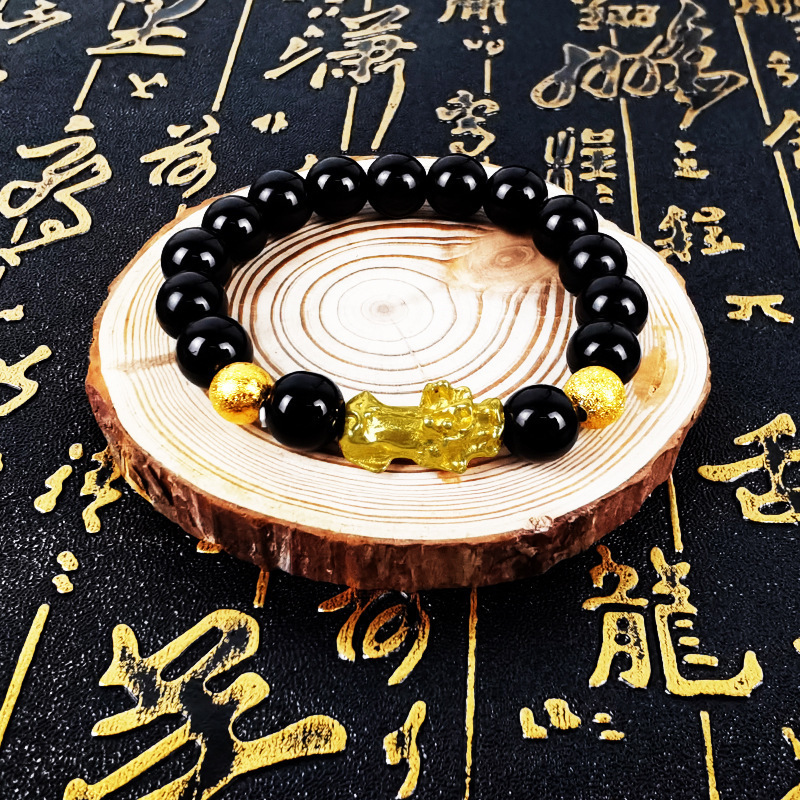 wholesale stylish san benito mala beads cross feng shui 7 chakra pixiu pendant bracelet