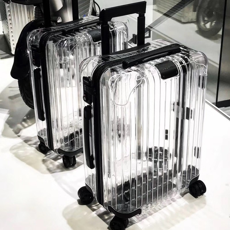 Transparent trolley suitcase ultra light and pure PC travel, 20 inch light tone universal wheel luggage  AP1031