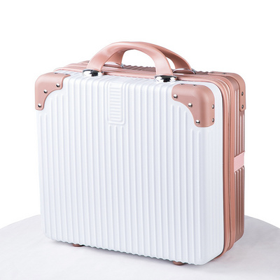 Vintage 16 inch trolley case small suitcase women's storage makeup box, password small travel box wholesale AP1029