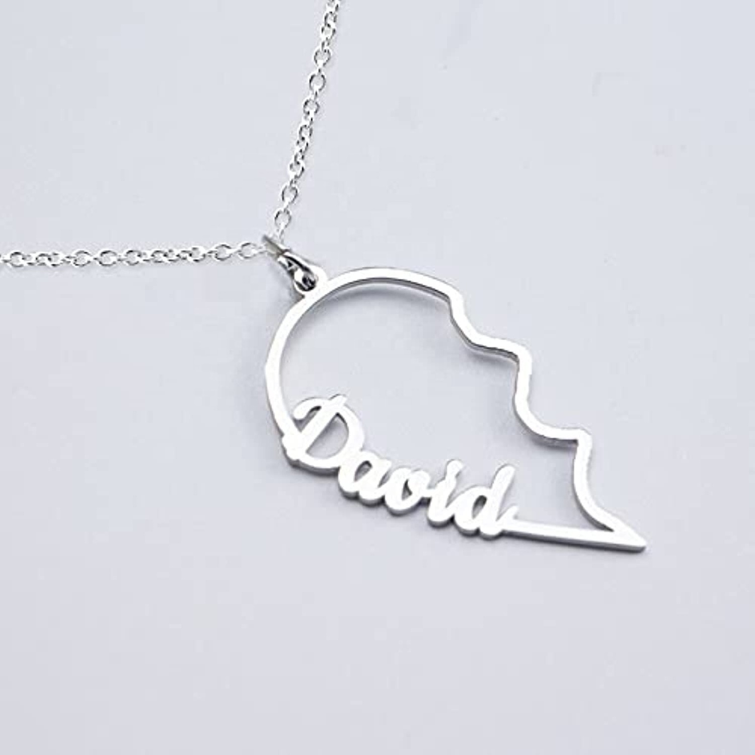 New Arrival 2023 Personalized Heart Necklace Couple Jewelry Custom Name Pendent Necklace With Heart