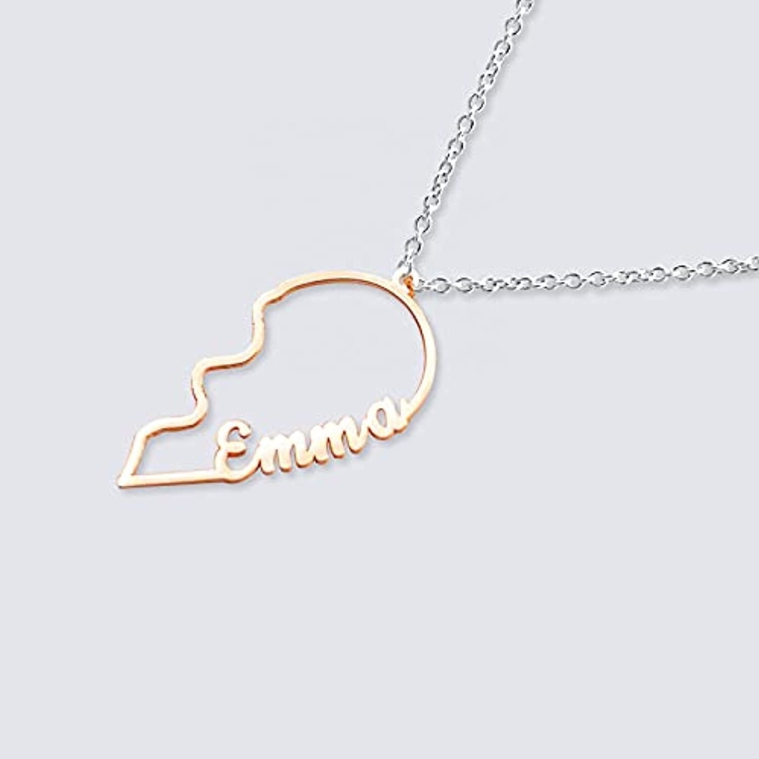 New Arrival 2023 Personalized Heart Necklace Couple Jewelry Custom Name Pendent Necklace With Heart