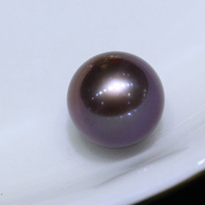 Factory Supply 10-11Mm Metallic Edison Pearl Purple And Metal Color Round Pearl Beads For Edison Pearls Earings DIY