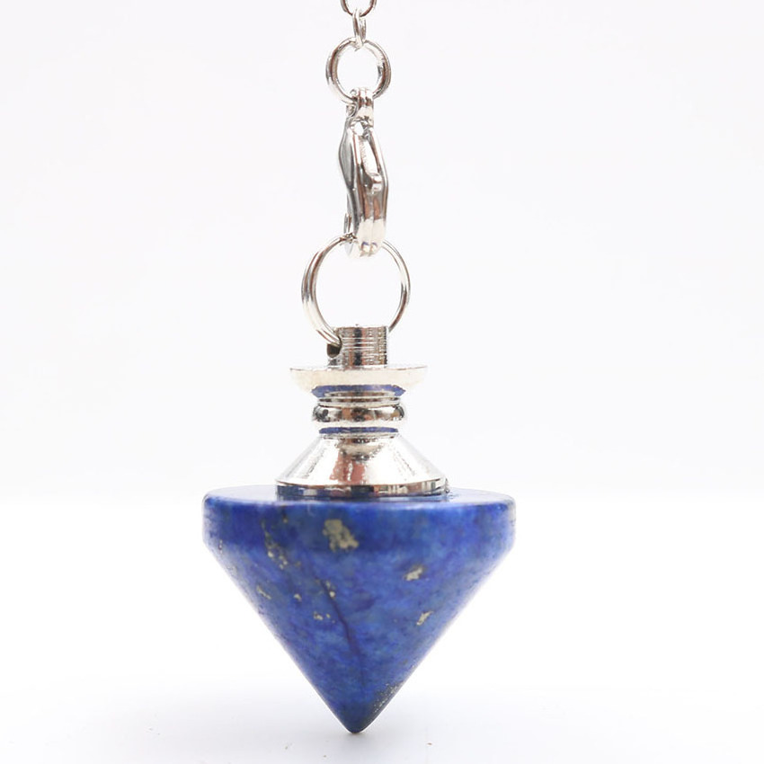 Wholesale Natural Amethyst Lapis Lazuli Crystal Quartz Multi Gemstone Bullet Pendulum for Women Men