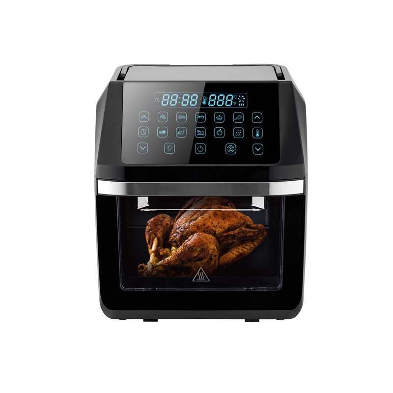 Digital control Touch Screen Toaster 1800w 12L capacity Air Fryer Oven with LCD Menu Display