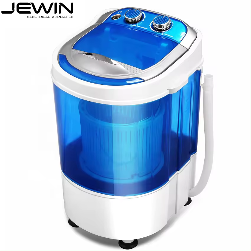 3KG Mini Portable Semi-automatic Single Tub Laundry Washing Machine with Dehydration Basket