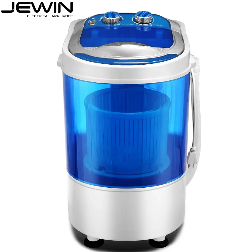 3KG Mini Portable Semi-automatic Single Tub Laundry Washing Machine with Dehydration Basket