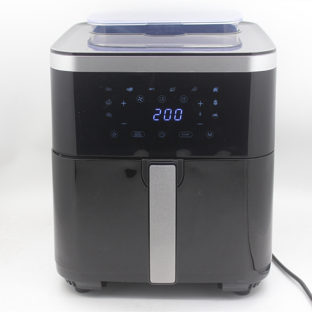 Steam Function Digital 1300W 5L LED Touch Control Air Fryer with 1000ml Water Tank