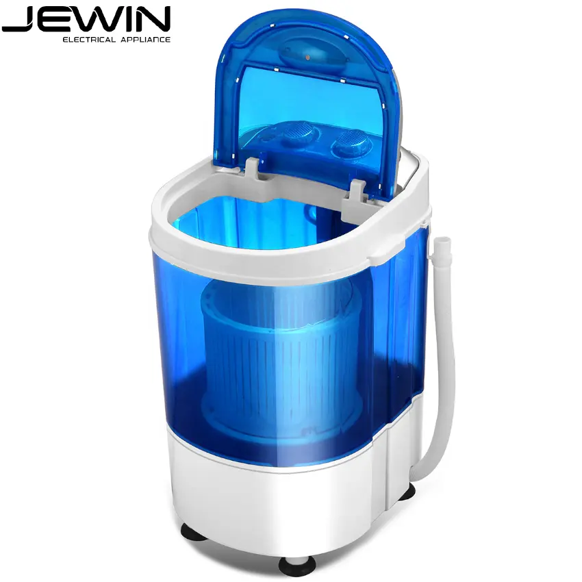 3KG Mini Portable Semi-automatic Single Tub Laundry Washing Machine with Dehydration Basket