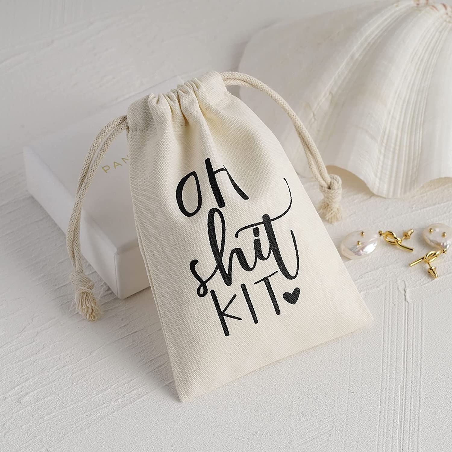 Custom Eco Friendly Organic Muslin jewelry Cotton Pouch drawstring bag gift soft cotton drawstring bag shopping bag