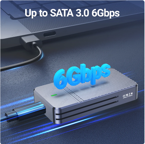 Aluminum Case MSATA Inline USB 3.2 10gbps to Mini PCIE MSATA HDD Enclosure