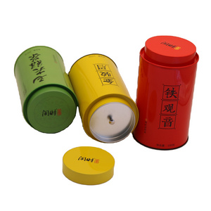 Custom High Quality Metal Packaging Round Tea Can Tinplate Packing Metal Can With Lid