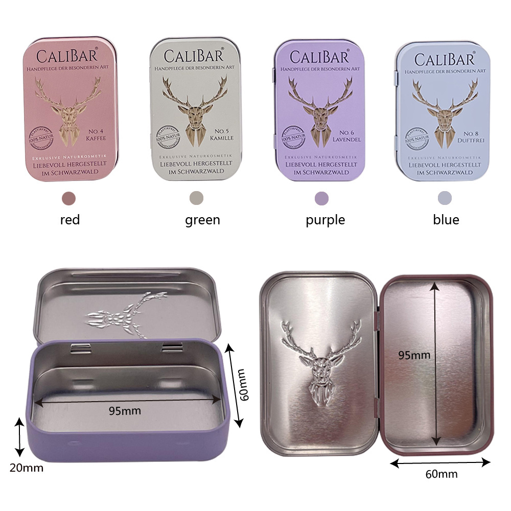 Pre-rolled Children's Resistance Candy Cr tin box Scatola Latta Gift Silver square metal child proof tin can/box