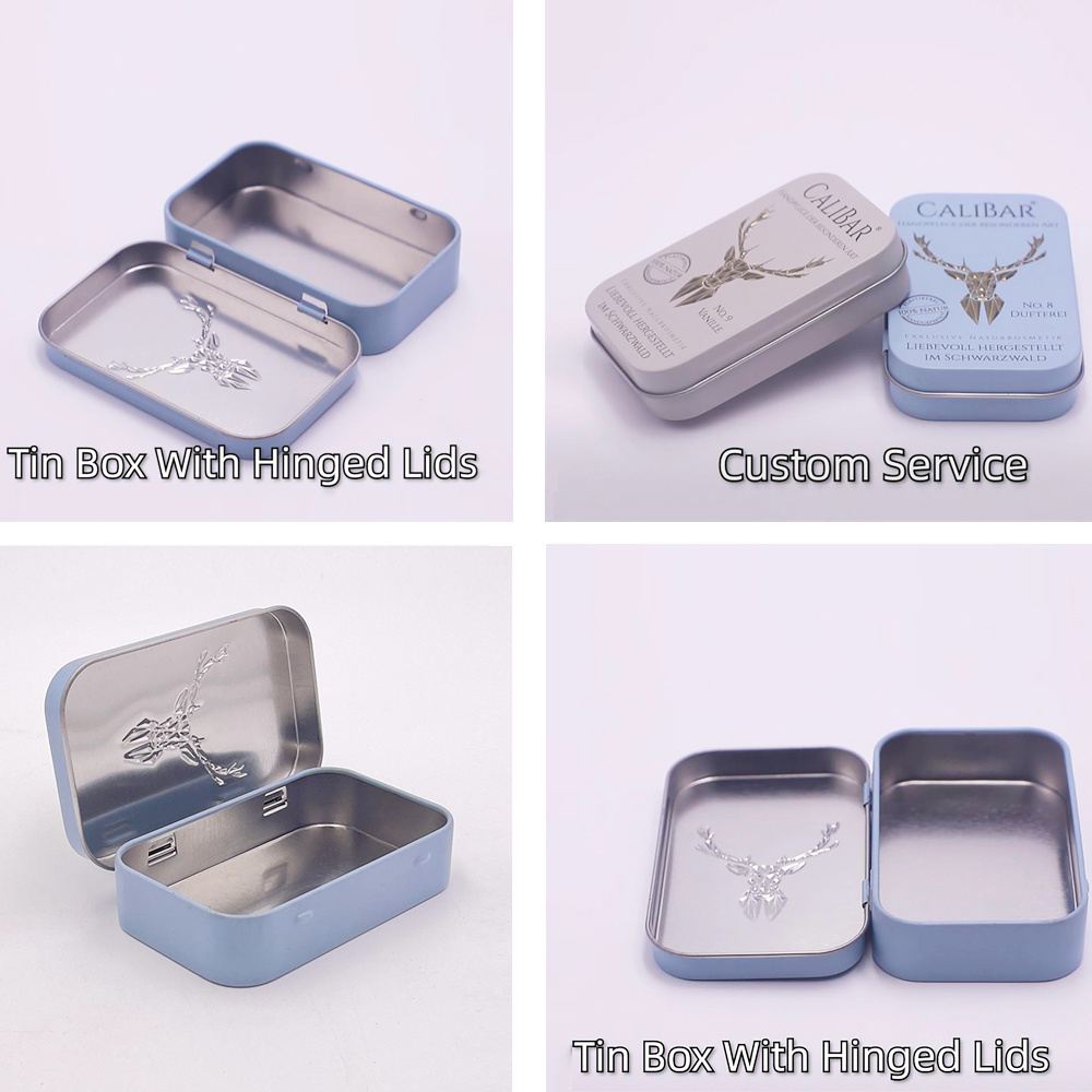 Pre-rolled Children's Resistance Candy Cr tin box Scatola Latta Gift Silver square metal child proof tin can/box