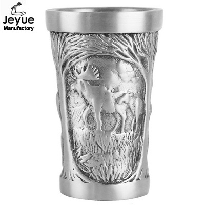 Hot sale luxurious gin whiskey vodka wine cup shot glass stainless steel glass shot