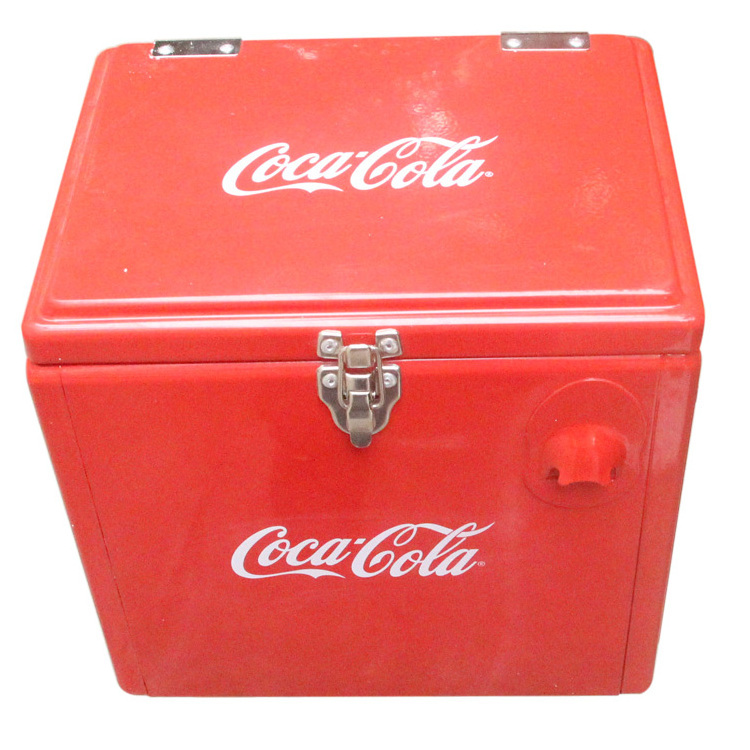 Portable outdoor tailgate beer metal cooler box