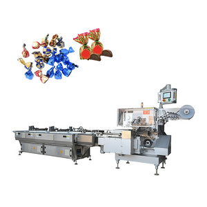 Single twist packing bunch hard sugar candy wrapping machine for wrapping small chocolates in paper