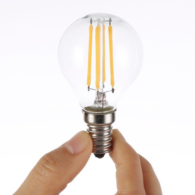 G45 G14 LED Filament Globe Bulb 4.0W(60W Equivalent) Dimmable 2700K Warm White E26 Screw Base, Decorative Edison Light Bulb