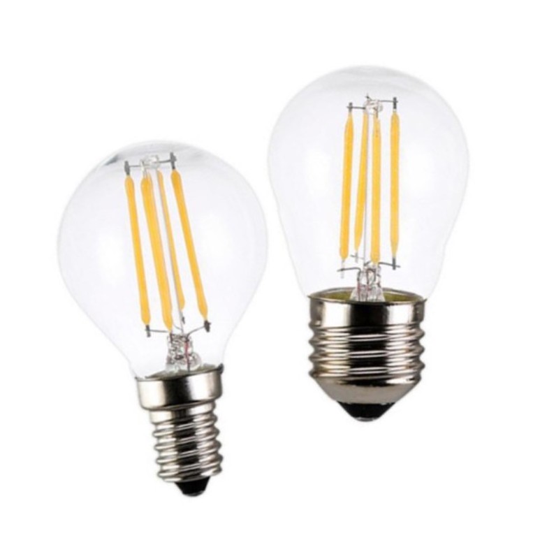 G45 G14 LED Filament Globe Bulb 4.0W(60W Equivalent) Dimmable 2700K Warm White E26 Screw Base, Decorative Edison Light Bulb