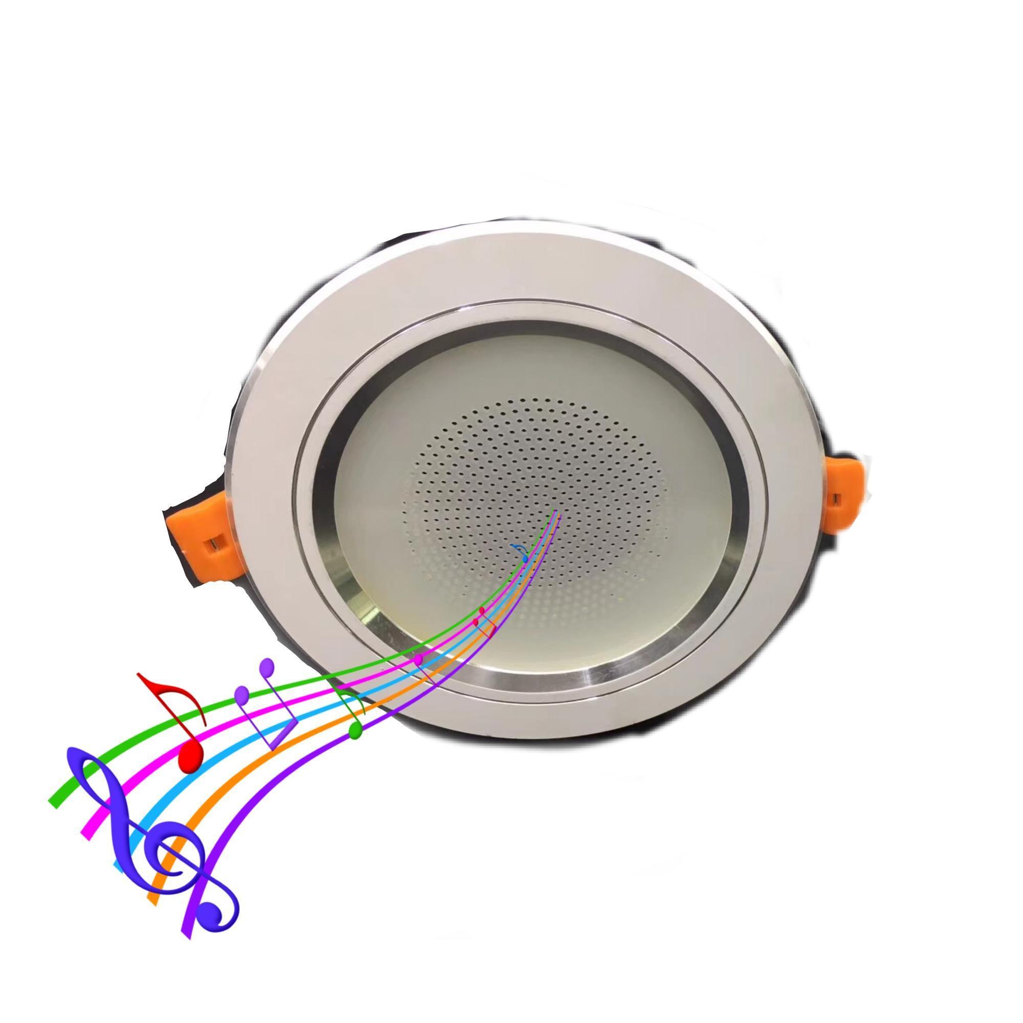 High quality 4IN  Round RGB Recessed  Color Changing APP Control speaker LED Bulb Smart MUSIC Downlight