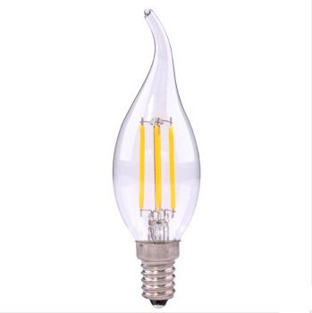 C35 LED Filament Candelabra Light Bulbs E12 E14 Base, 60 Watt Equivalent Chandelier LED Edison Bulbs, Dimmable