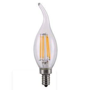 C35 LED Filament Candelabra Light Bulbs E12 E14 Base, 60 Watt Equivalent Chandelier LED Edison Bulbs, Dimmable