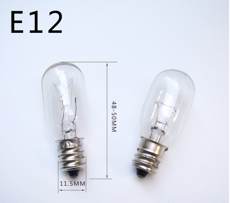 T20 E12 E14 15w High quality incandescent lamp bulb for salt lamps