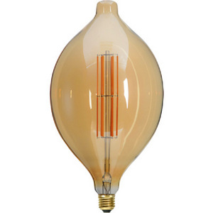 220V E27 Large Vintage Led Spiral Filament Light Bulb BT180 4W Golden Glass Decorative LED Edison Bulb Big Size Pear Bulbs