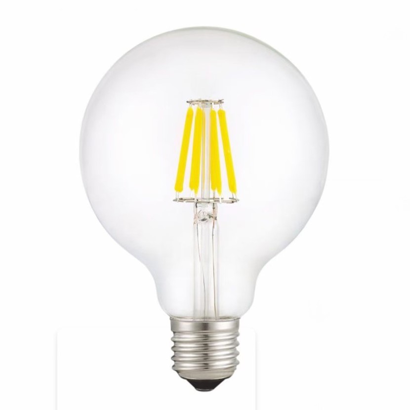 OEM G95 Glass Edison Soft LED Vintage Filament Bulb 110V 240V Dimmable G30 LED Globe Light Bulb