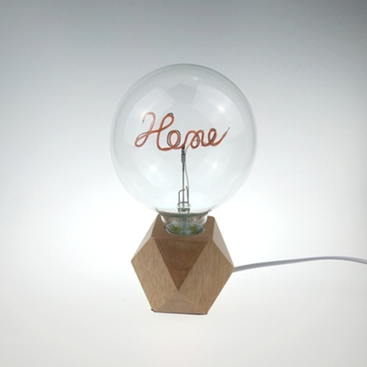 Custom Pattern Letter Lamp LED Filament Bulb LOVE HOME HELLO Big Globe Pendant Lamp Desk Lamp Retro Style LED Edison Light Bulb