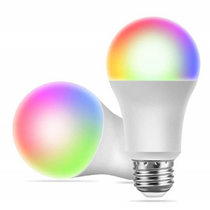 Multicolor Smart Wifi Light Bulbs Smart Light Bulb RGB E26 A19 60W Equivalent Dimmable LED Lighting and Circuitry Design ROHS Ce