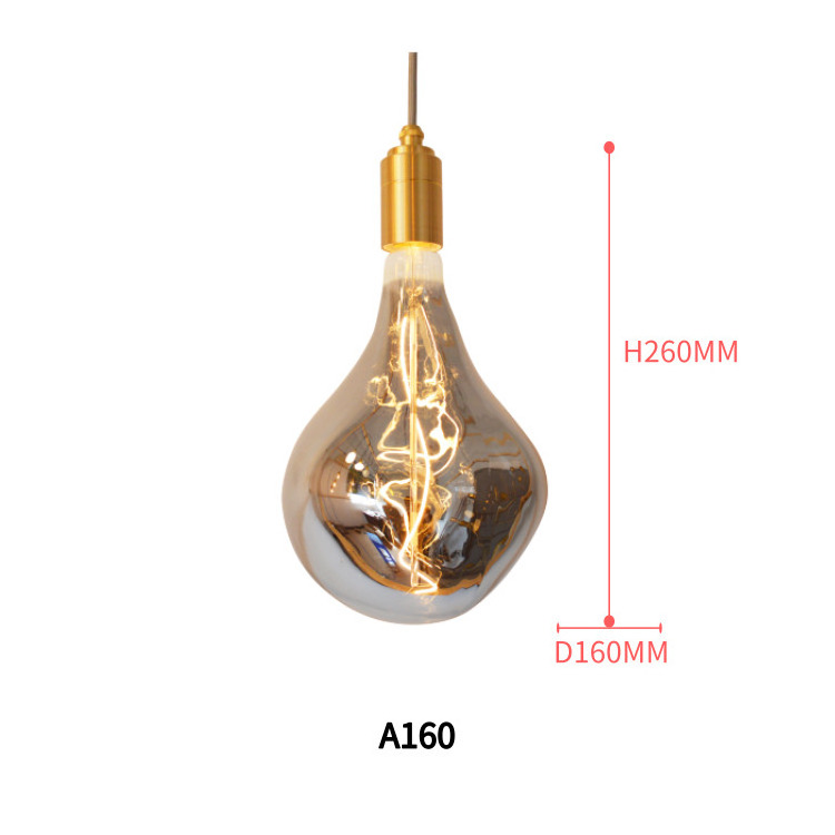 Big hoe ash shaped light bulb Edison lamp LED soft light personality  warm light bulb