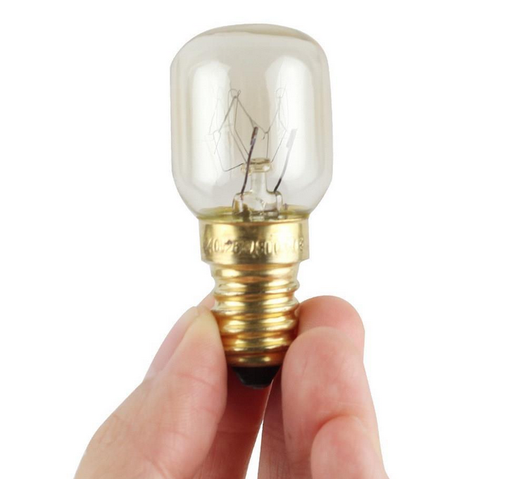 15W high temperature incandescent bulb filament bulb T20*48mm E12 for microwave oven light bulb