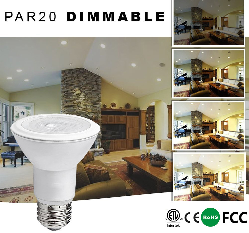 Plastic PAR20 LED Dimmable Bulb 8W Spotlight Bulb