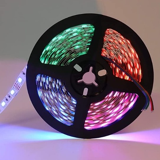 5050 Led Strip Lights Battery Powered RGB Waterproof Led Lights with Remote Control Flexible Led Strip Lighting