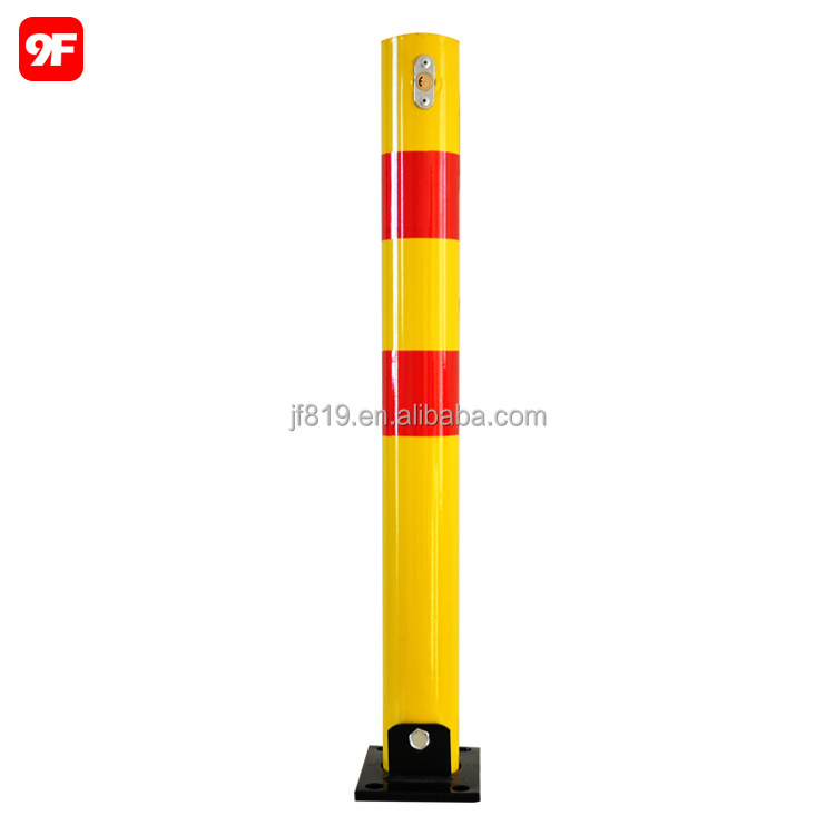 Metal road bollard removable bollard collapsible parking bollard car parking lock