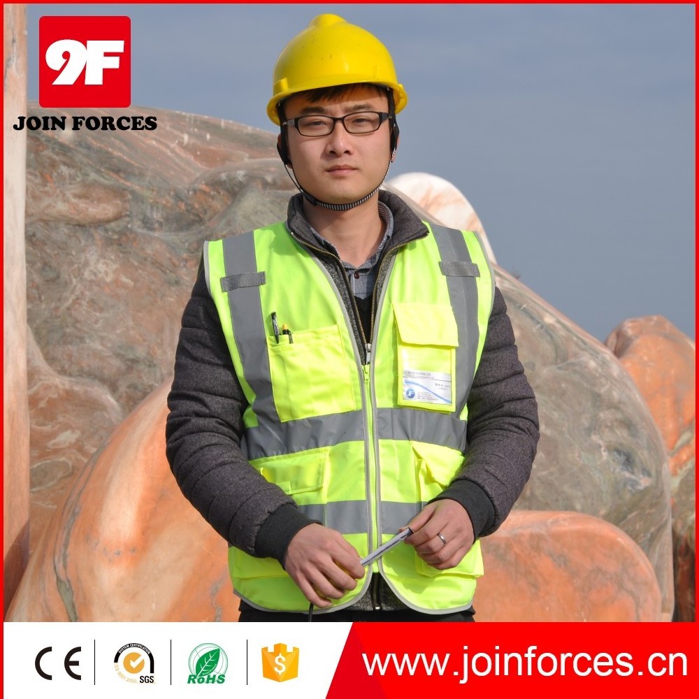 9F Winter High Visibility Vest Jacket Safety Vest