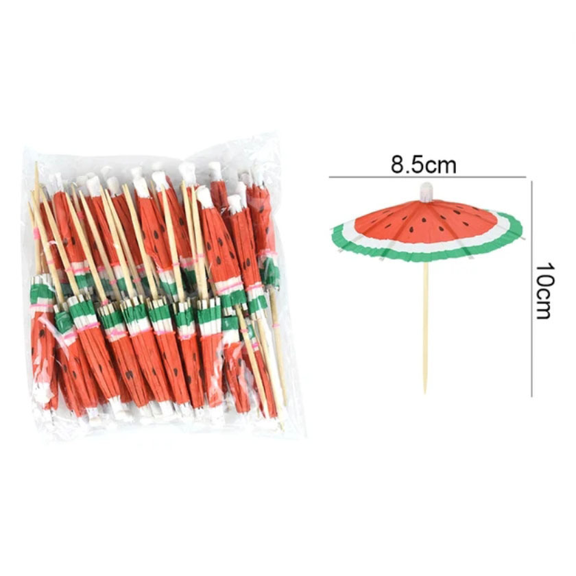 Watermelon Umbrella Toothpicks Cocktail Picks Drink Umbrellas