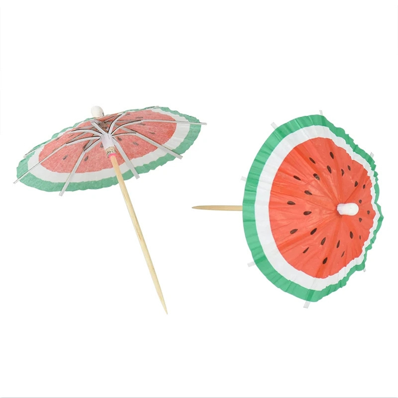 Watermelon Umbrella Toothpicks Cocktail Picks Drink Umbrellas