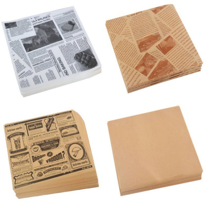 Manufacturers wholesale square baking silicone oil paper fried food packing paper