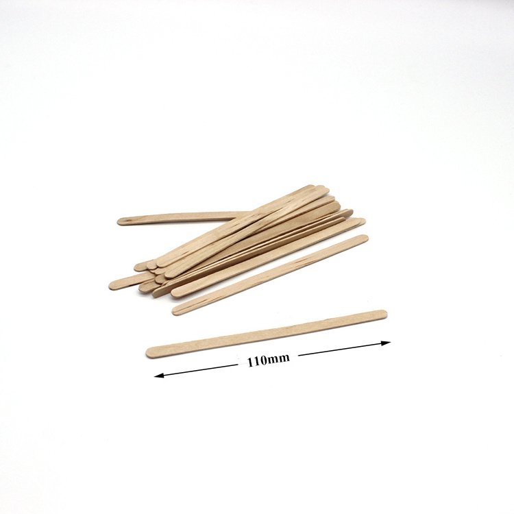 Eco friendly Factory Wholesale Wooden Coffee Stirrers with Round End , Sturdy Natural Birch Wood Coffee Stir Sticks