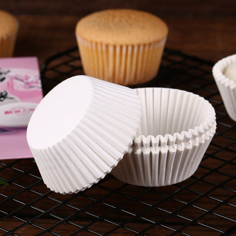 Natural Cup Cake Liner White Cupcake Baking Liners for Picnic, Party Decoration