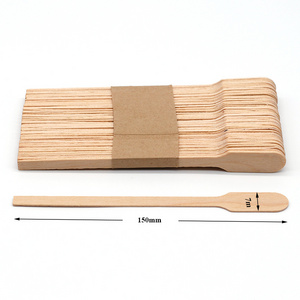 Eco friendly Factory Wholesale Wooden Coffee Stirrers with Round End , Sturdy Natural Birch Wood Coffee Stir Sticks