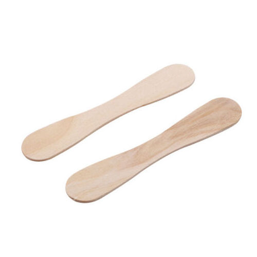 Wrapped 125*10.7-22*1.6 MM Wooden Ice Cream Spoons for Tasting Sampling Crafts