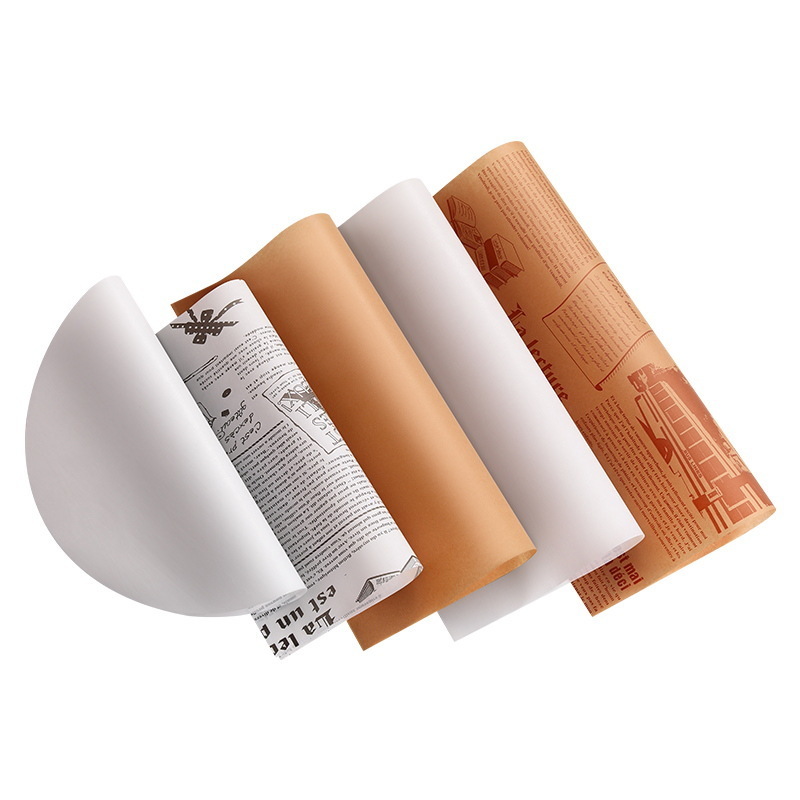 Factory Wholesale Brown Baking Parchment Paper Air Fryer Baking Oil Paper